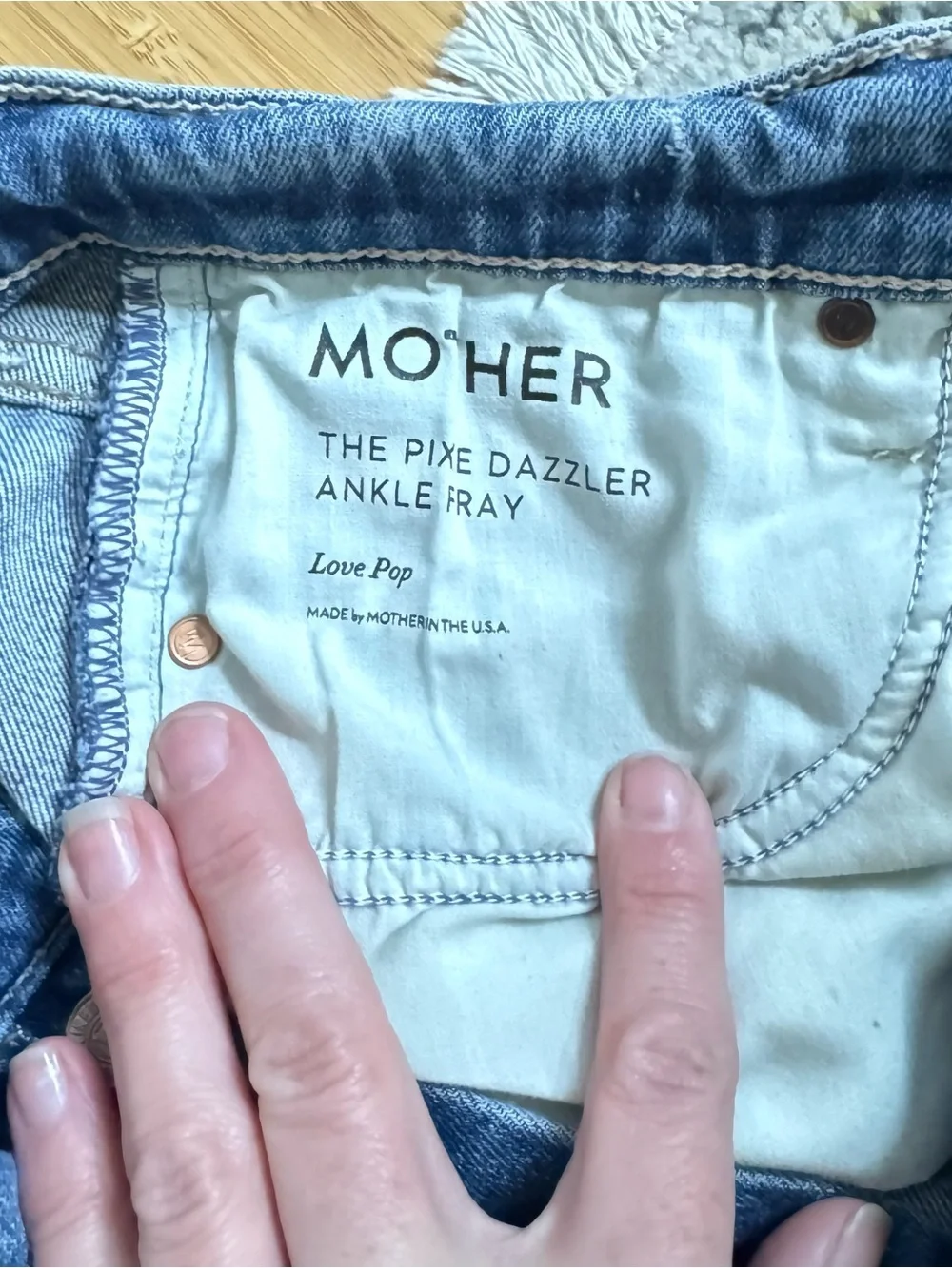 Mother The Pixie Dazzler Love Pop size 28